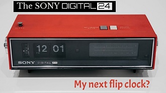 Sony Digital24 flip clock radio - The next flip clock I think I