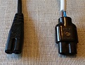 IECC7 on left, UK clock connector on right