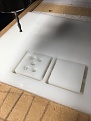 Using some scrap HDPE plastic to mill a simple mold for the feet.