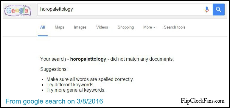 horopalettology